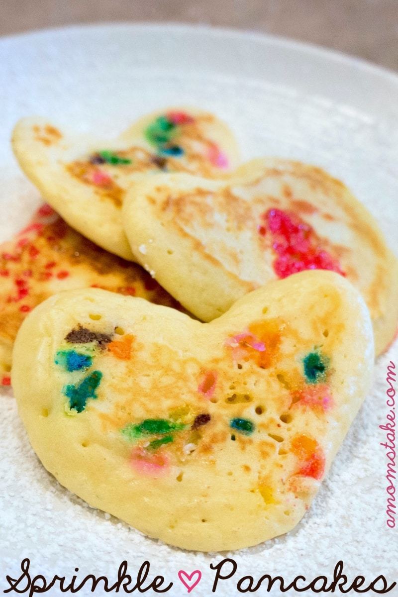 How to make Sprinkle Heart Pancakes