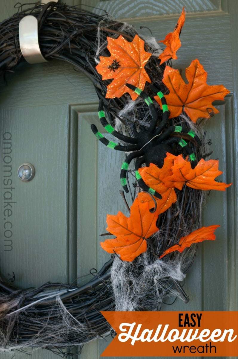 easy Halloween wreath diy
