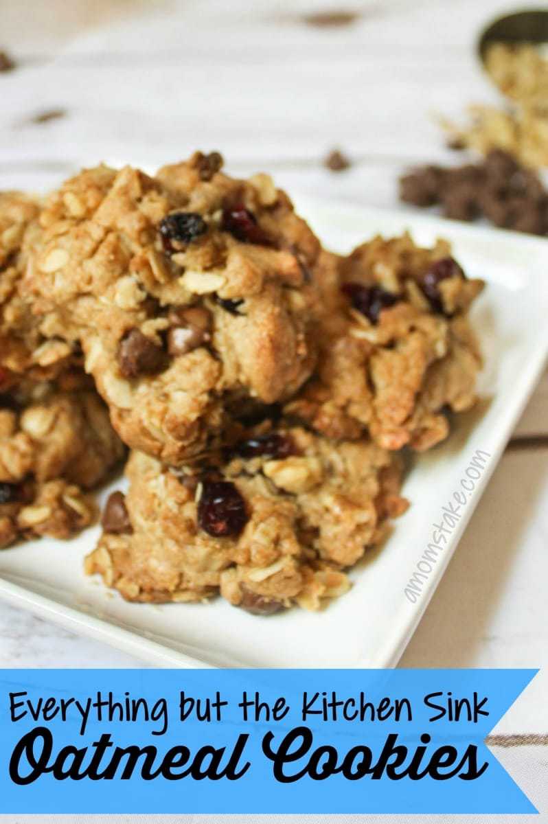 Everything but the kitchen sink oatmeal cookies