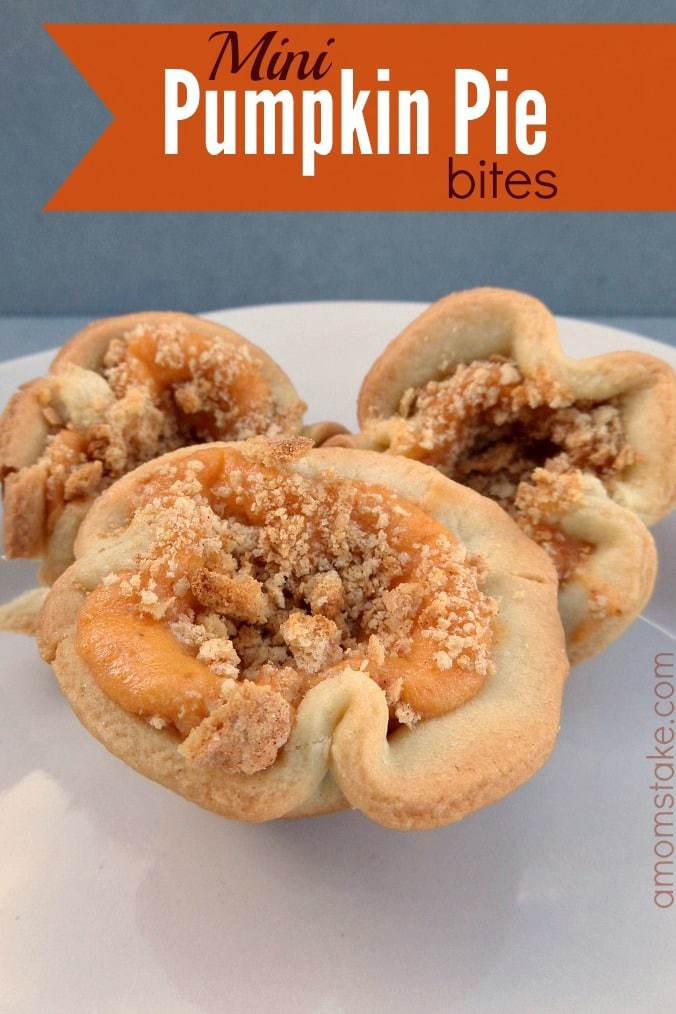 Mini Pumpkin Pie Bites 4 Mini Pumpkin Pie Bites