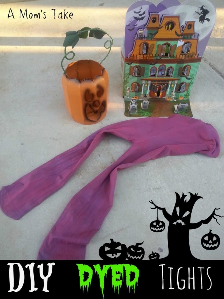 Last Minute Costume Help with DIY Dyed Tights