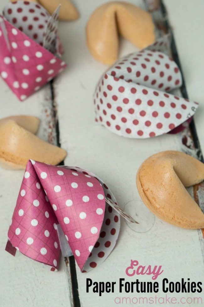 Easy Paper Fortune Cookies