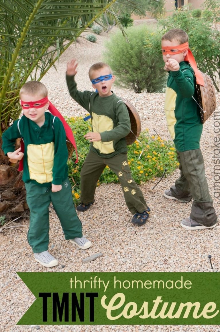 Thrifty Homemade TMNT Costume