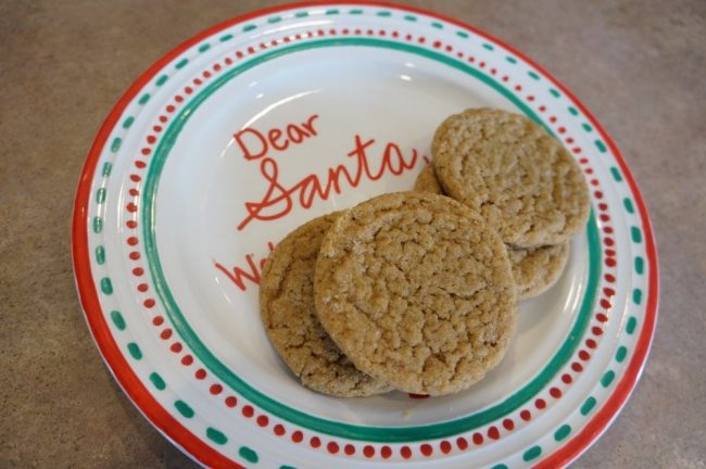 Homemade Santa's Cookie Plate