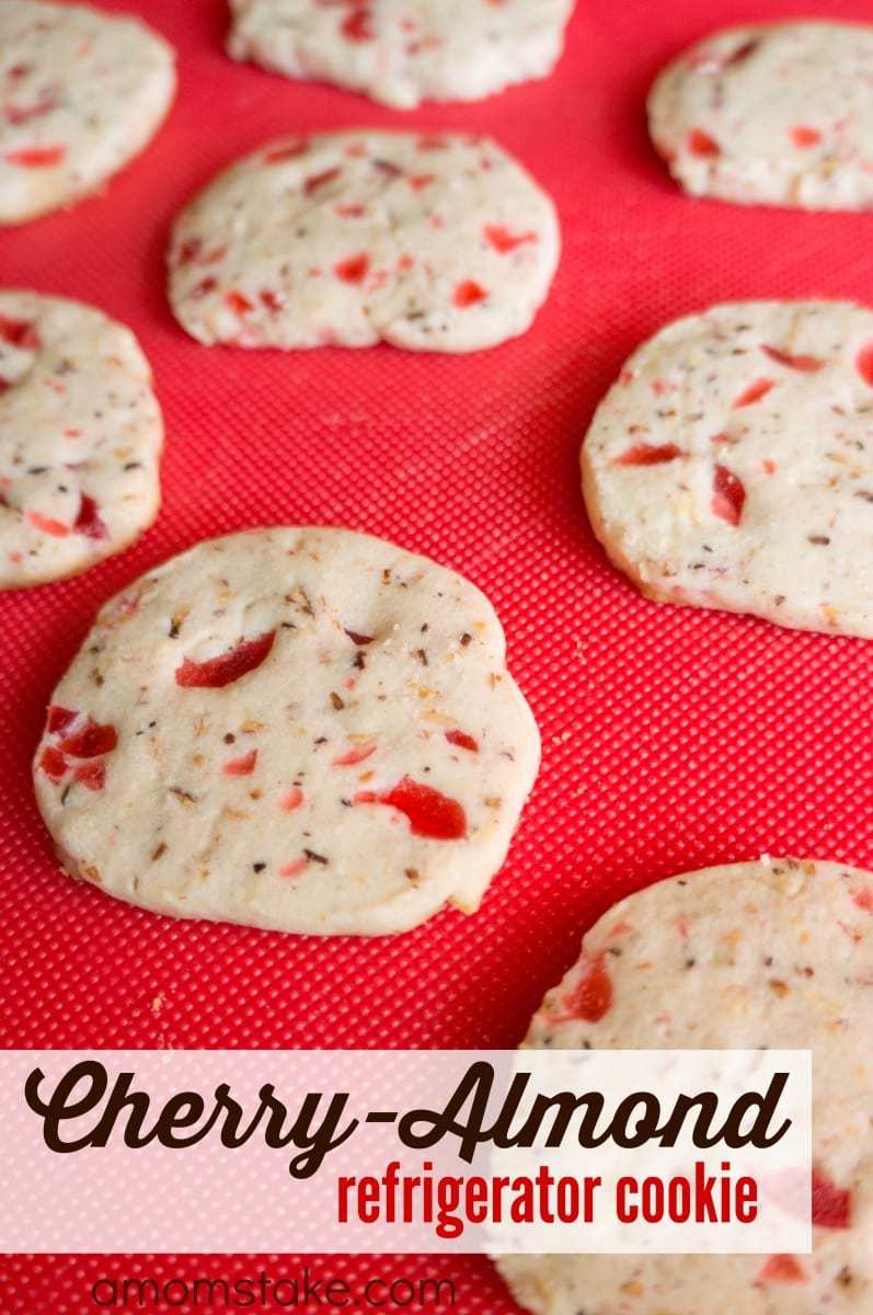 Cherry Almond Refrigerator Cookies