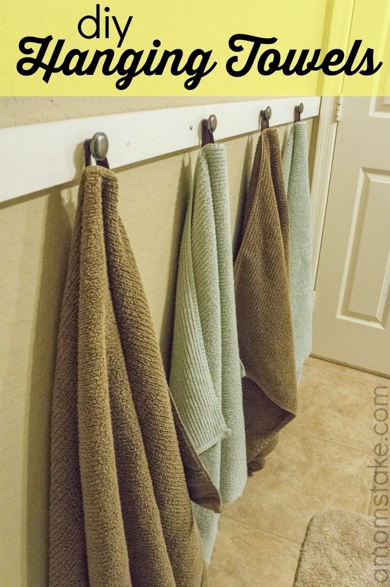 Hanging Hand Towels  Hand towels diy, Towel crafts, Hanging towels