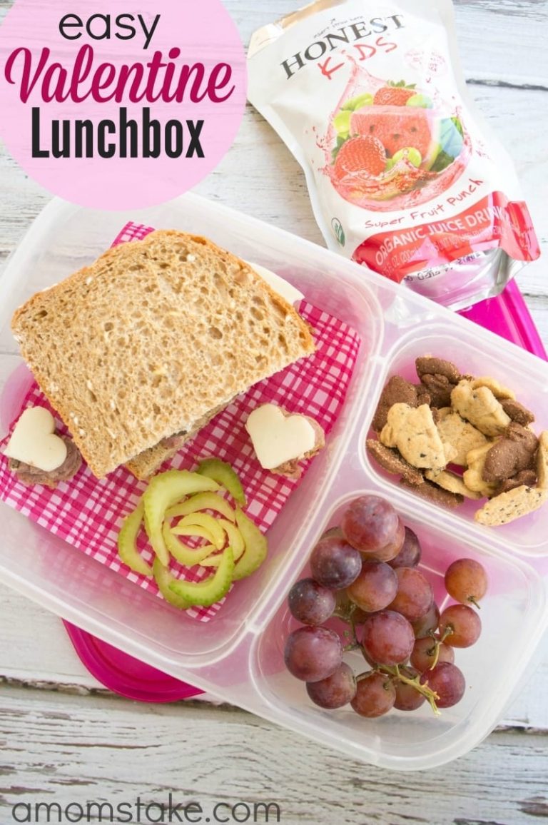 Healthy + Easy Valentine Lunchbox