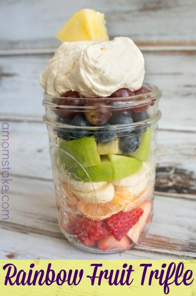 Rainbow Fruit Trifle