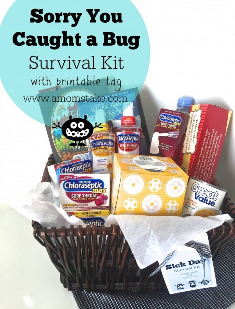 Sorry You Caught a Bug Survival Kit + Free Printable