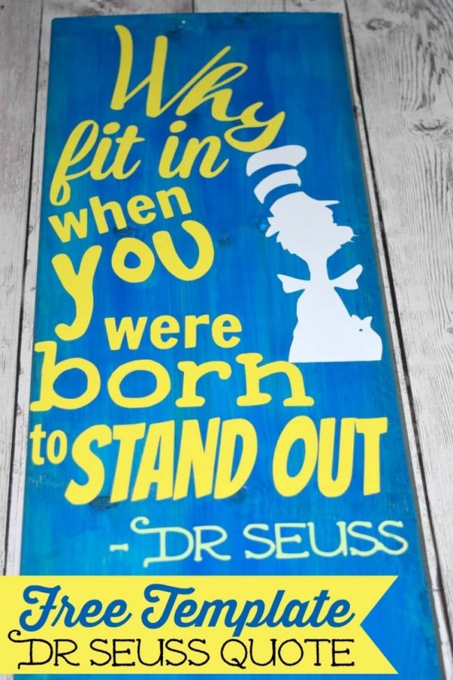 Dr Seuss Quote Template