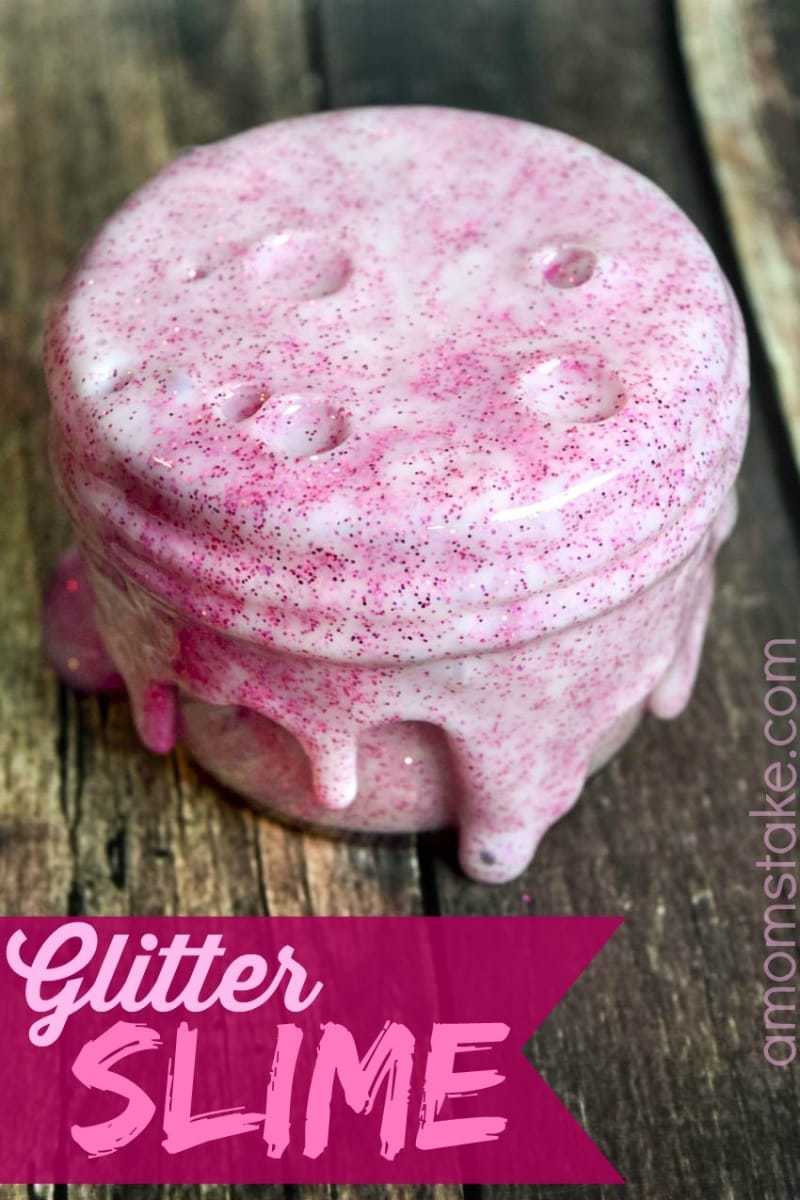 How to Make Pink Glitter Slime- Pink Glitter Slime Recipe