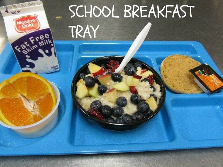 School lunch tray