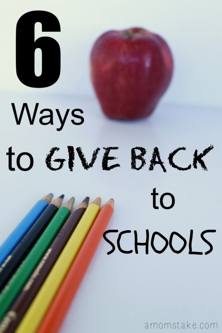 6 Ways to Give Back to Schools
