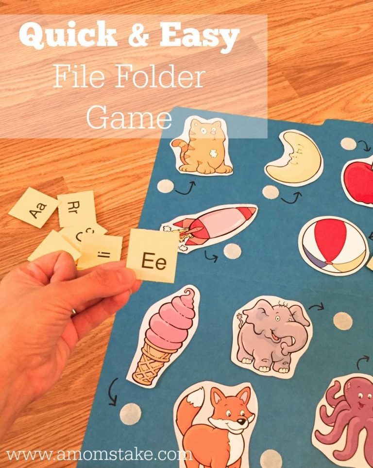 First Sounds File Folder Game