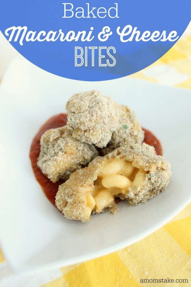 baked macaroni and cheese bites