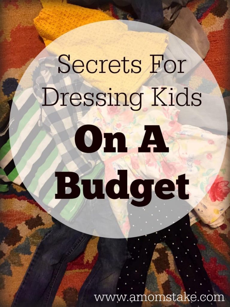 Secrets For Dressing Kids on A Budget