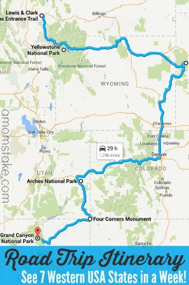 7 Western States Road Trip Itinerary - A Mom's Take