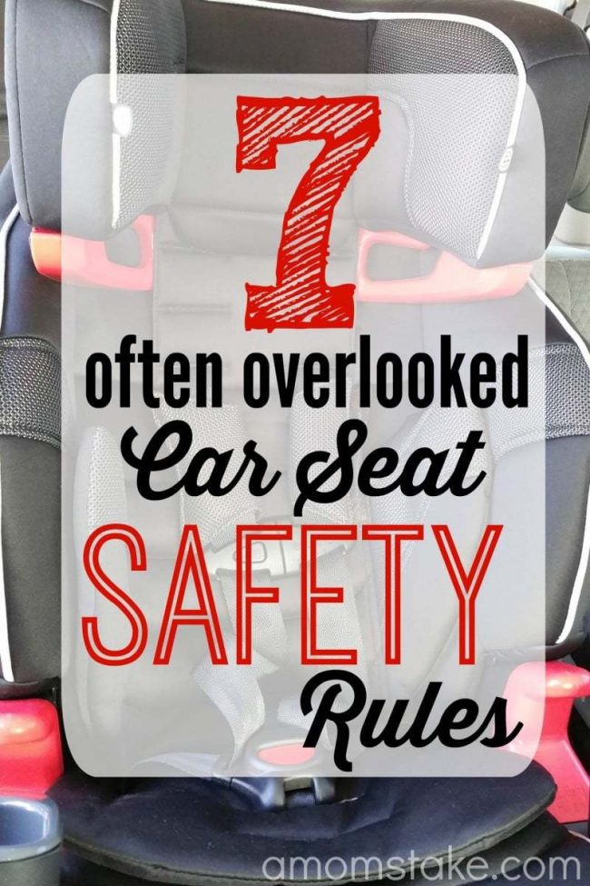 car seat safety rules