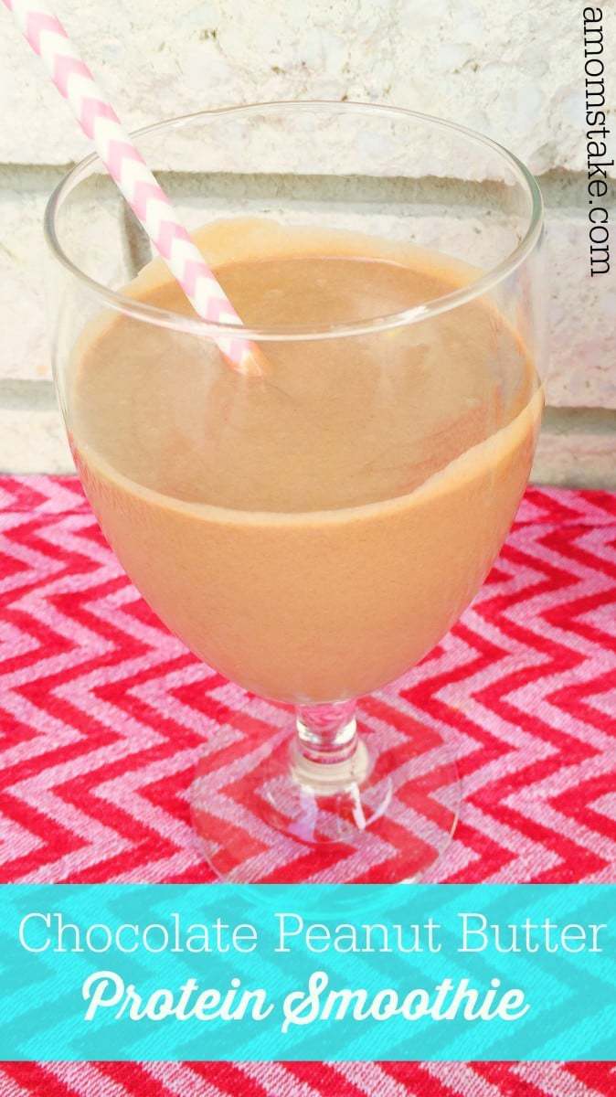 Chocolate Peanut Butter Protein Smoothie