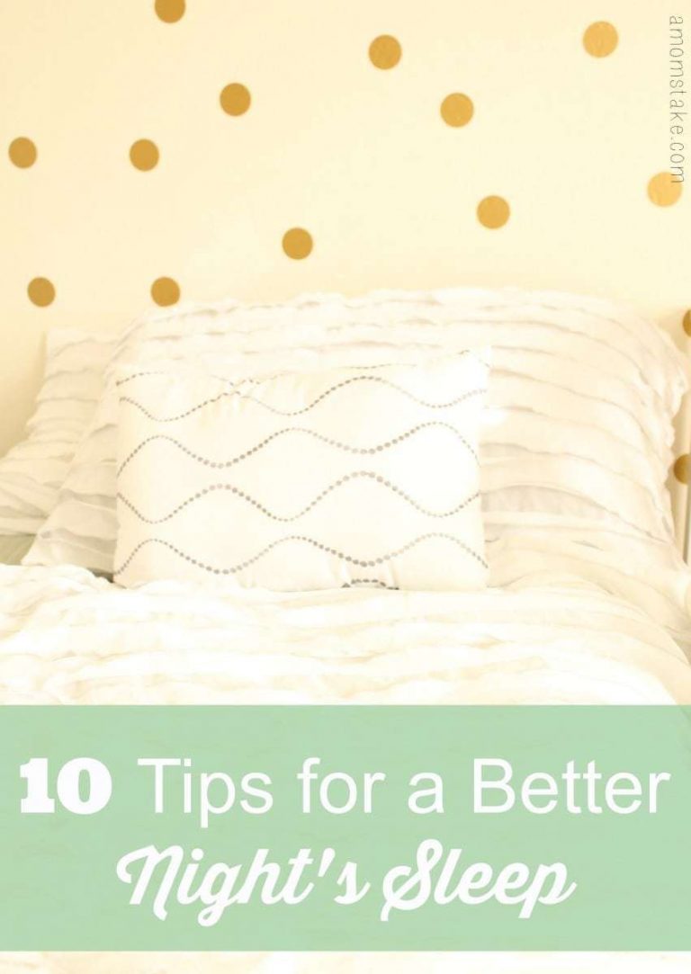 10 Tips for a Better Night’s Sleep