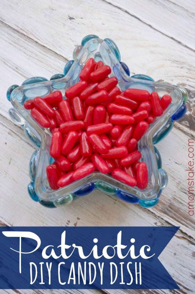 Patriotic DIY Candy Dish