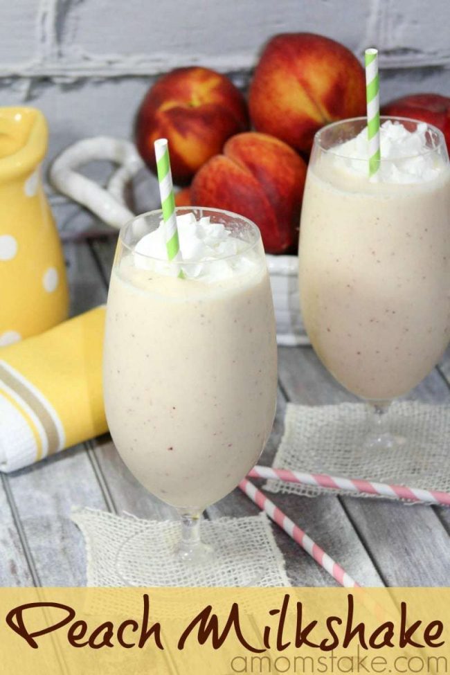 Peach Milkshake recipe