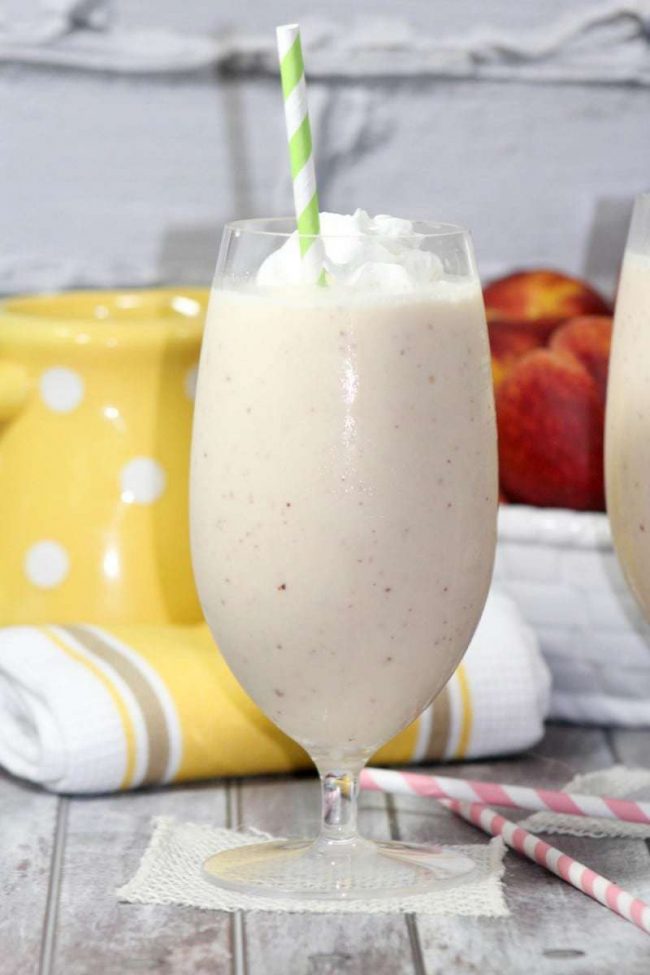 Peach milkshake_