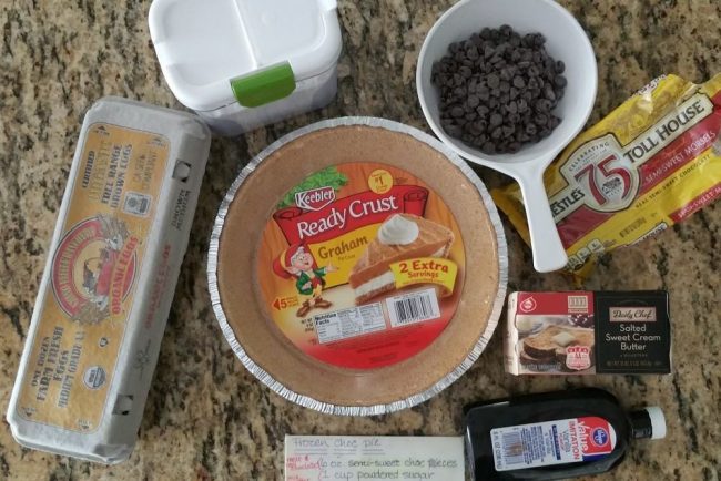 frozen chocolate pie ingredients