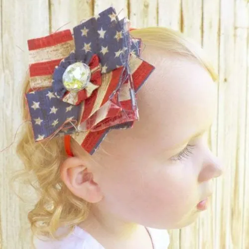patriotic-patchwork-hair-bow