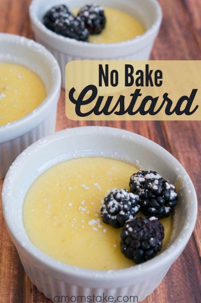 No Bake Vanilla Custard