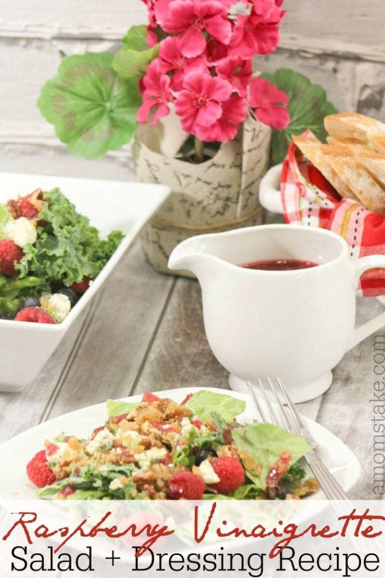 Raspberry Vinaigrette Dressing + Salad Recipe