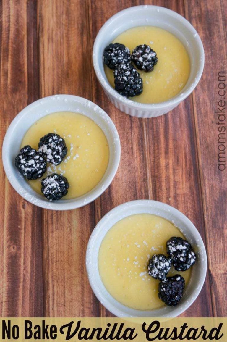 No Bake Vanilla Custard Recipe