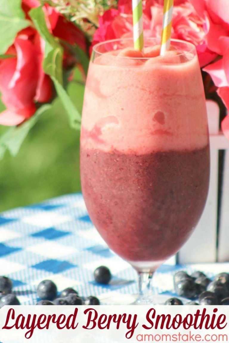 Layered Berry Smoothie Recipe