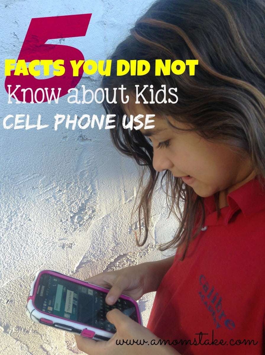 facts you did not know about kids cell phone use