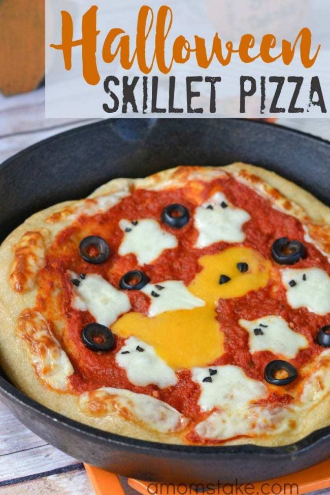 Halloween Skillet Pizza