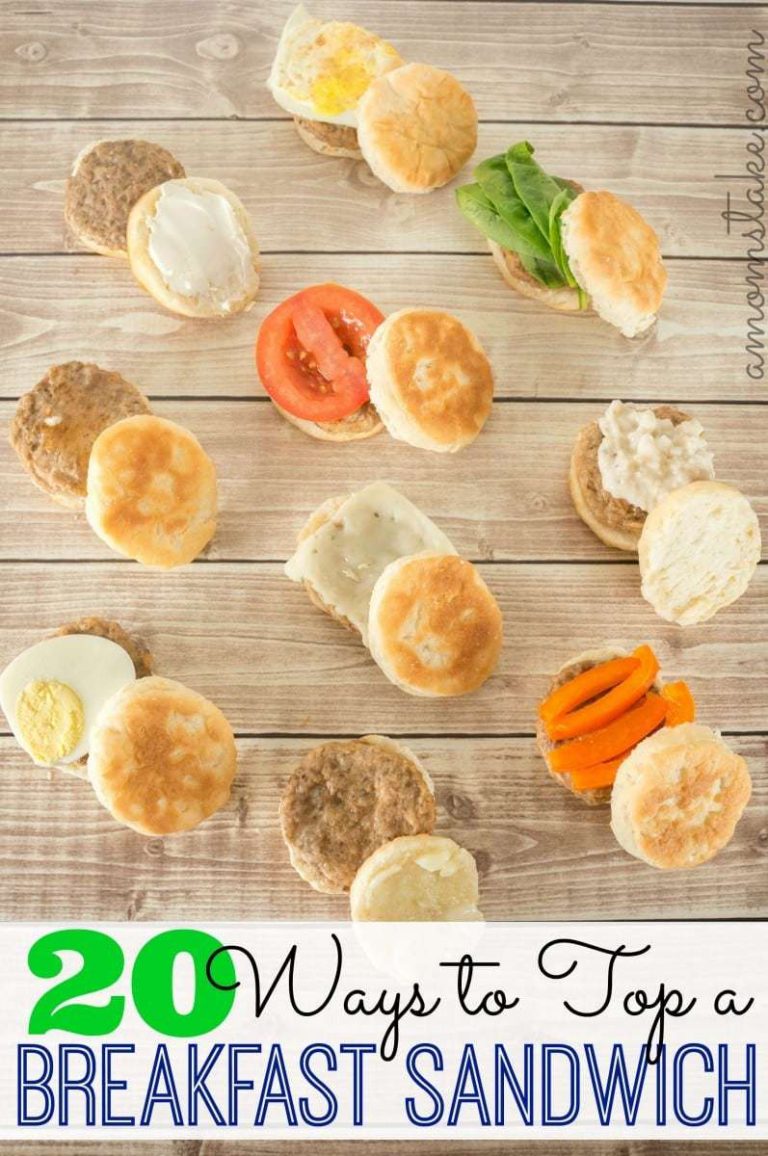 20 Yummy Ways to Top a Breakfast Sandwich!