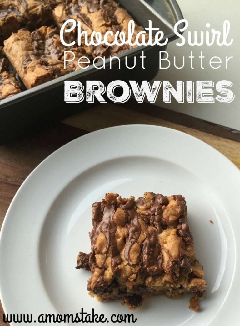 Chocolate Swirl Peanut Butter Brownies
