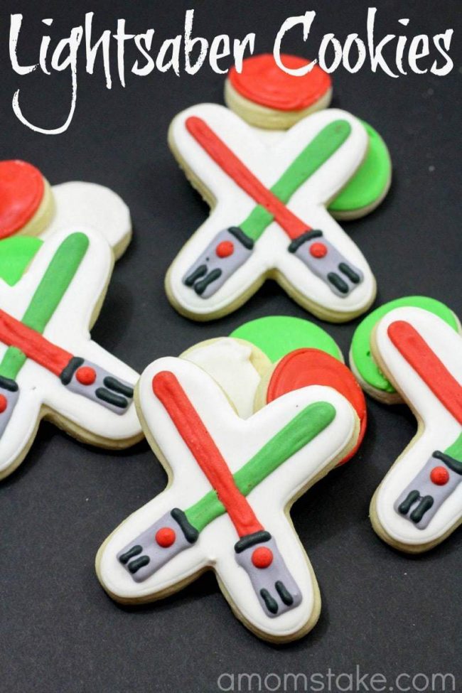 Star Wars lightsaber Cookies
