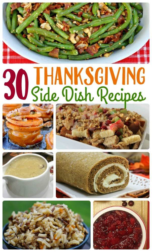 So many unique Thanksgiving side dishes to choose from - stuffing recipes, mashed potatoes, snacks and dips and more for your Thanksgiving feast!