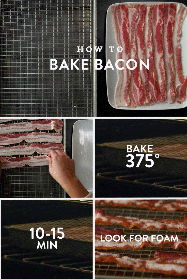 how to bake bacon