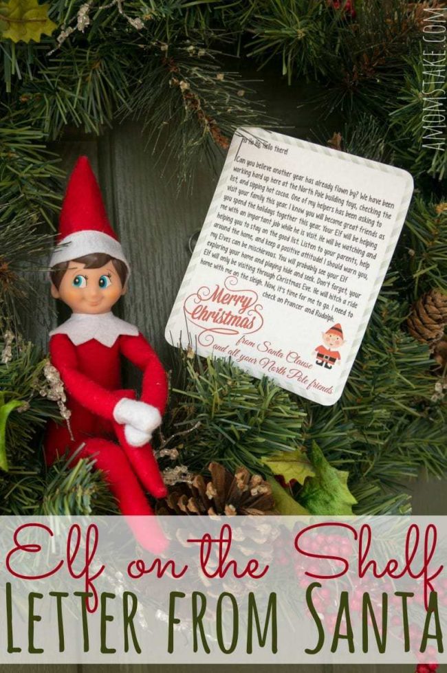 Elf On The Shelf Letter From Santa A Mom S Take
