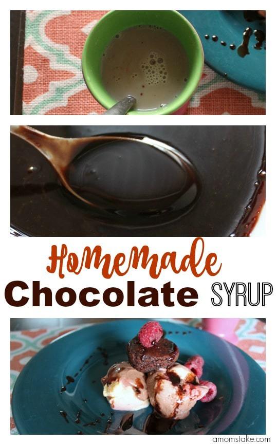 Homemade chocolate syrup