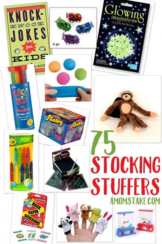 Non-candy Christmas stocking stuffers great for kids! Tons of stuffer toys, games and more under $10!