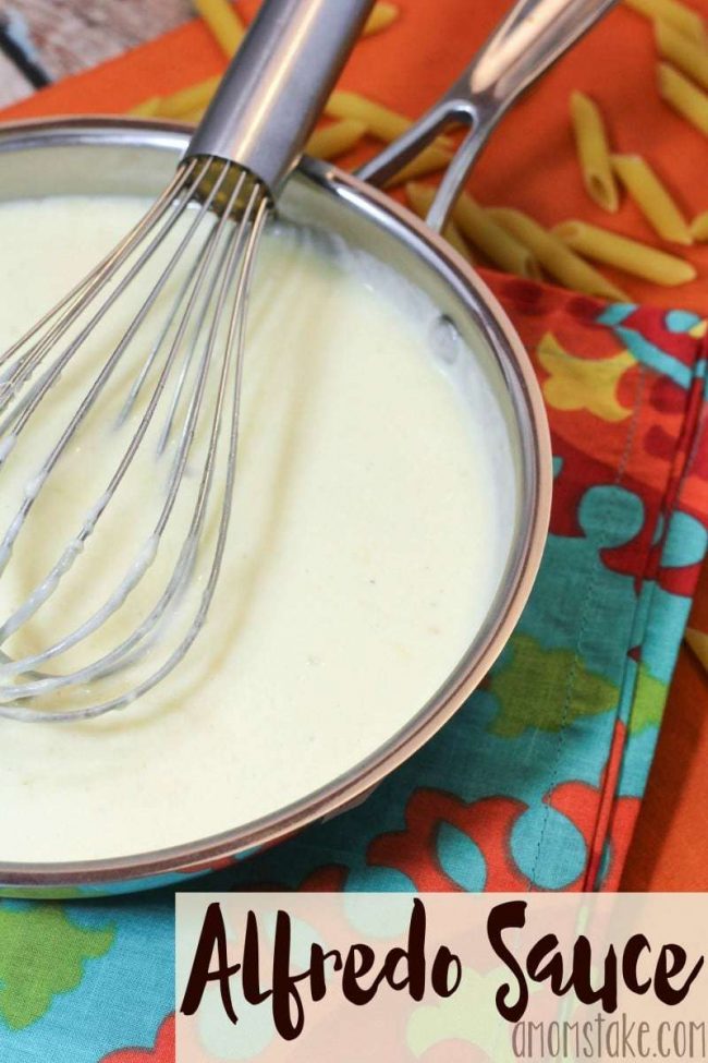 Easy Alfredo Sauce recipe from Scratch - Just add heavy whipping cream, butter, garlic, and Parmesan cheese!