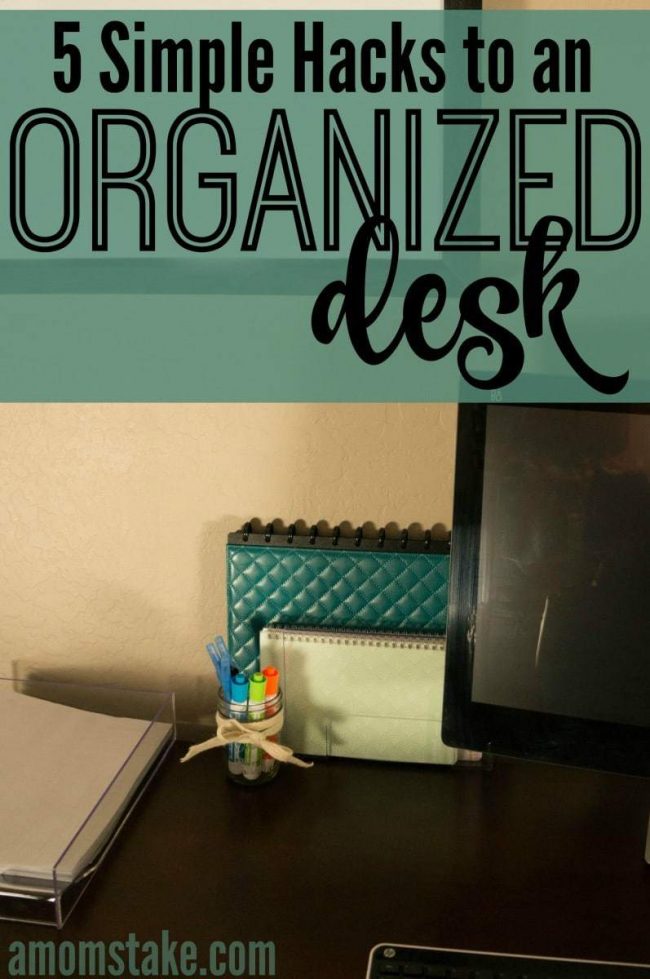 Use these genius hacks to get your desk organized and in shape! These easy fixes take just minutes and make a big difference in your office space. My favorite is # 3!