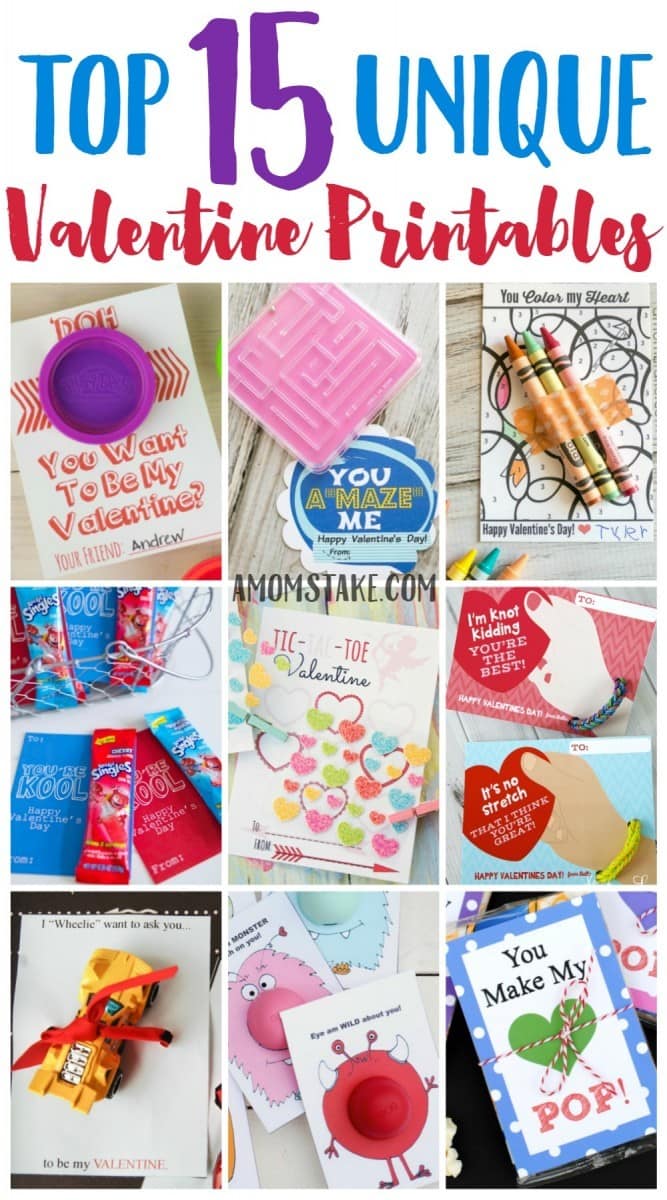 I loved this post for ideas for classroom Valentine's day cards for my preschool child and older kids too! These are the best, most unique, and totally free valentine printables! Off to print my valentines.