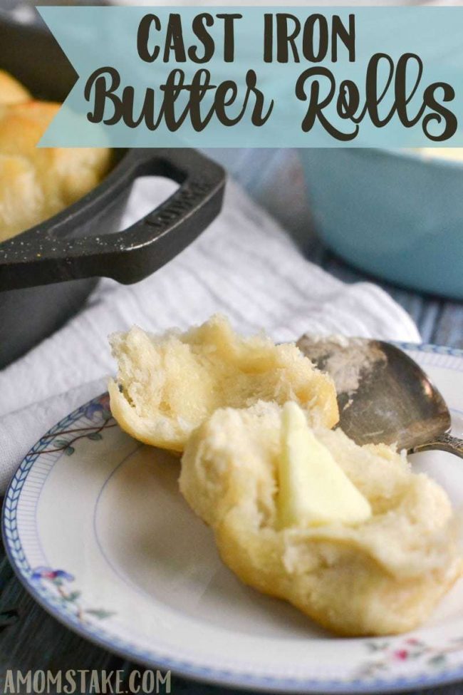 Make these delicious, warm, filling Butter Rolls in your cast iron skillet! They are so easy to whip up a batch perfect to add as a dinner side dish.