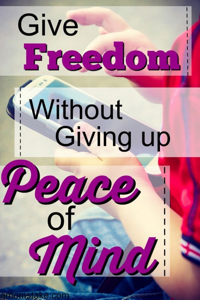 Give Freedom, Without Giving up Peace of Mind