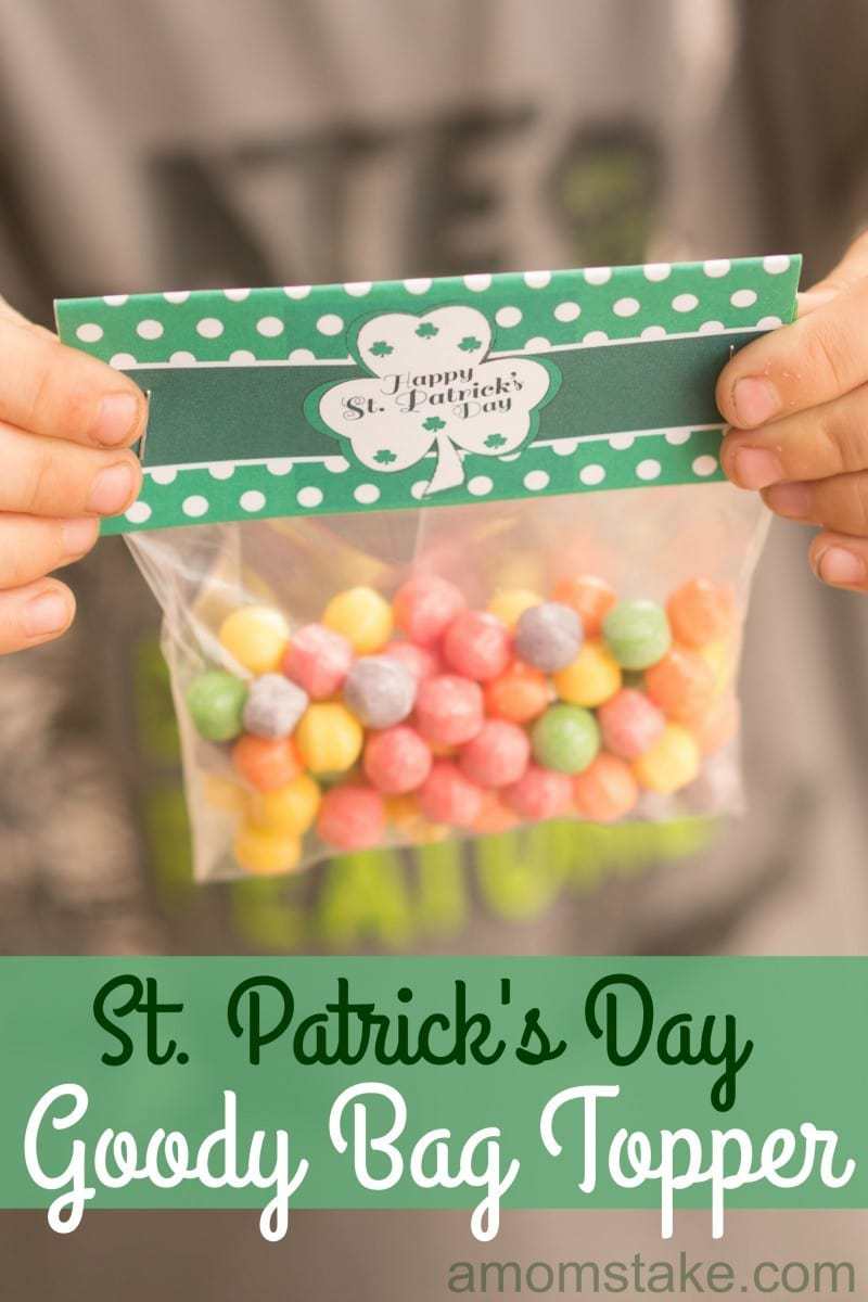 St. Patrick's Day Treat Bag Topper St Patricks Candy Bag Toppers05998