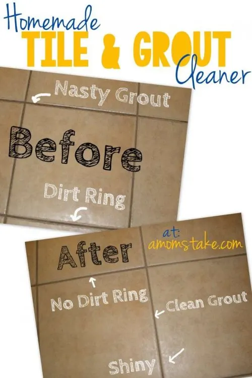 Weekly Home Blessing: Cleaning Checklist Printable Homemade Tile Grout Cleaner